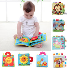 Load image into Gallery viewer, Soft Books Infant Early cognitive Development My Quiet Bookes baby goodnight educational Unfolding Cloth Book Activity Book DS19